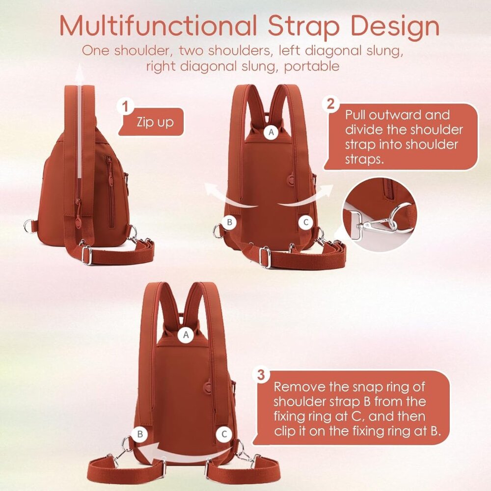 Functional Daypack Backpack In Shallow Khaki - Pe… - image 7